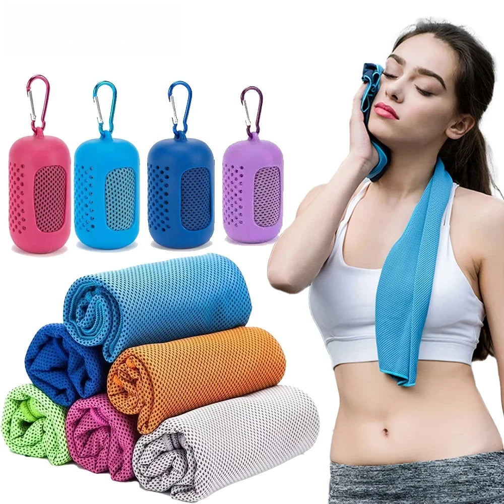 Cooling Towel Quick-Dry Microfiber Sports Cooling Towel for Gym, Running, Workout & Outdoor Fitness