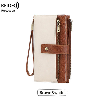 LuxeGuard™ Long Wallet 💖 — RFID Protection, Elegant Style