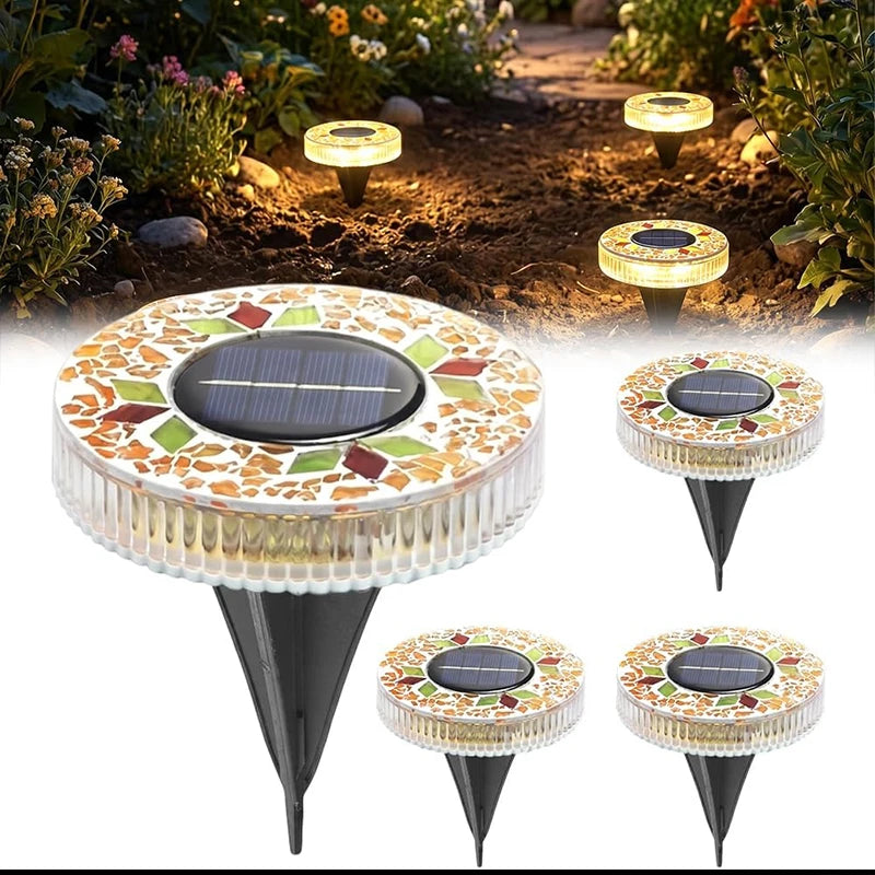 GlowPath™ Solar Lights ✨🌙 — Mosaic Beauty for Every Pathway