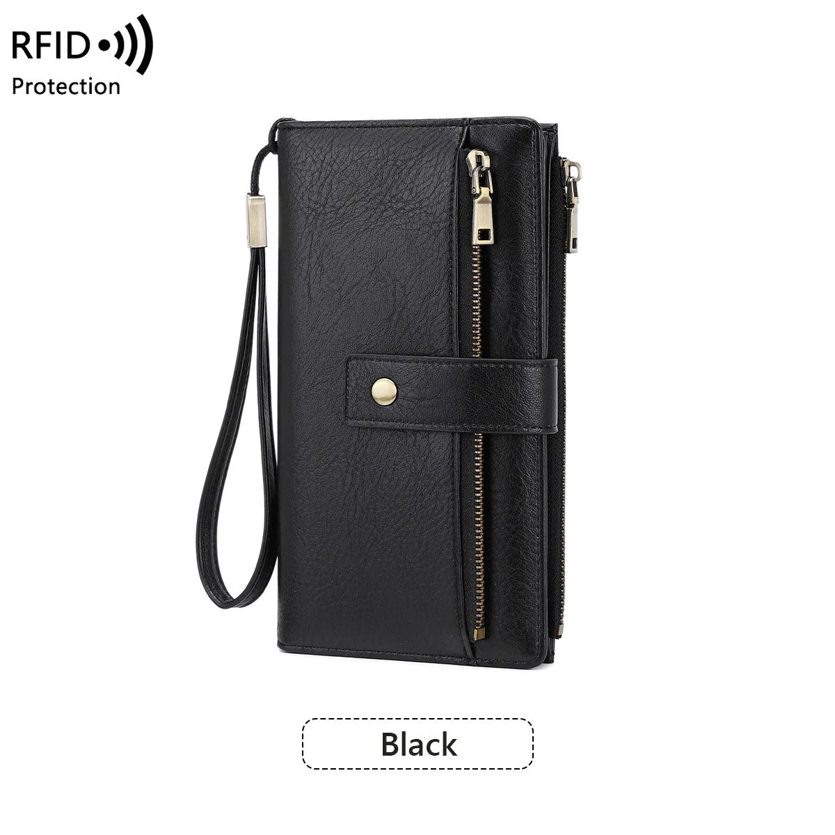 LuxeGuard™ Long Wallet 💖 — RFID Protection, Elegant Style