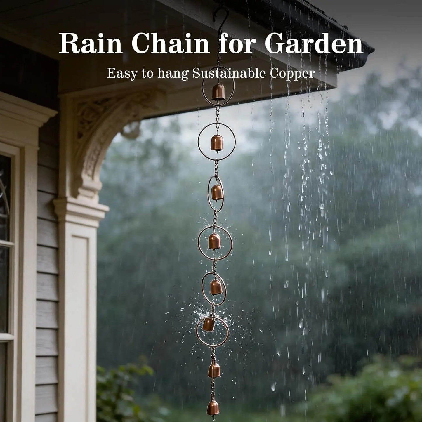 LotusFlow™ Rain Chain 💧 — Chinese Temple-Inspired Serenity