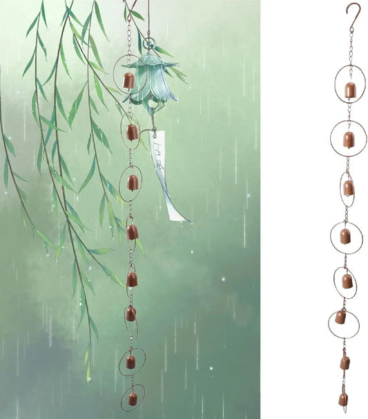 LotusFlow™ Rain Chain 💧 — Chinese Temple-Inspired Serenity