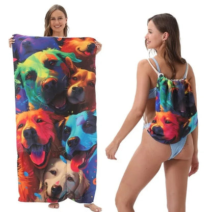 BeachFlip™ Towel Bag 🏖️✨ — Carry & Relax in One