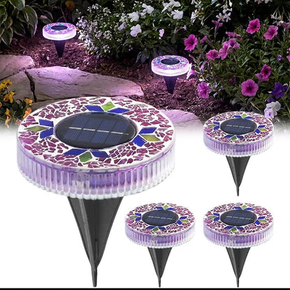 GlowPath™ Solar Lights ✨🌙 — Mosaic Beauty for Every Pathway