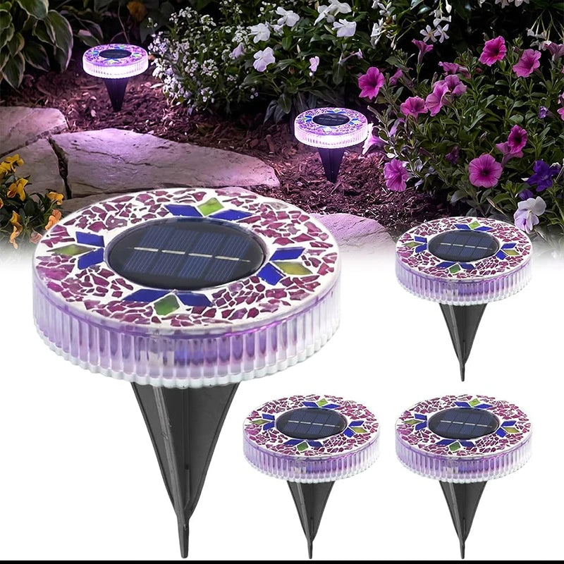 GlowPath™ Solar Lights ✨🌙 — Mosaic Beauty for Every Pathway