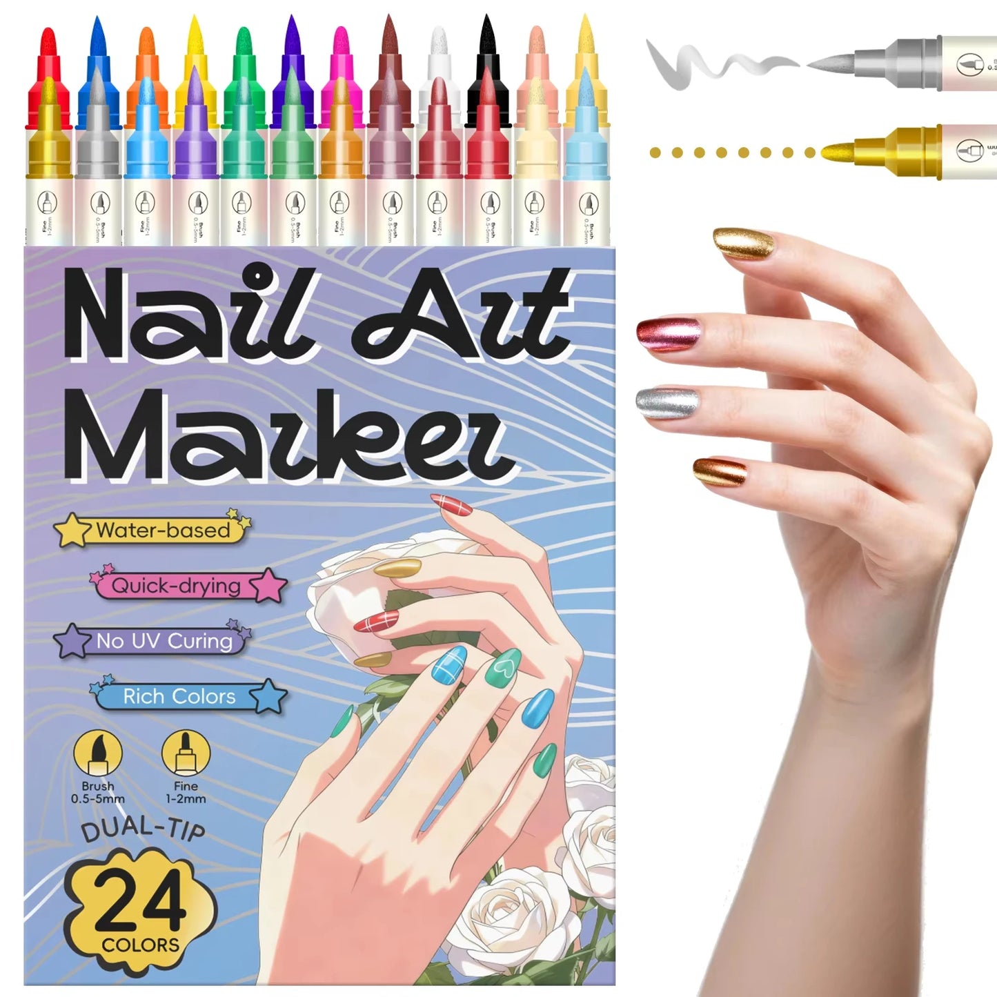NailGlow™ Art Pens 💅✨ — Create Stunning 3D Nail Designs