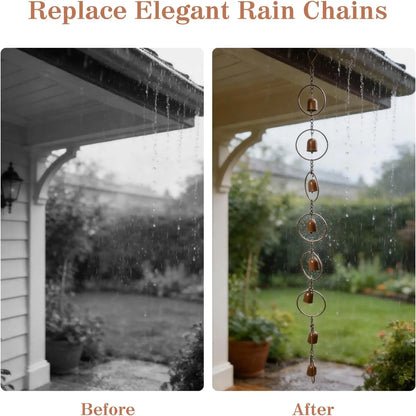 LotusFlow™ Rain Chain 💧 — Chinese Temple-Inspired Serenity