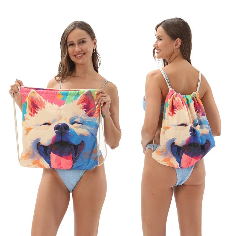 BeachFlip™ Towel Bag 🏖️✨ — Carry & Relax in One